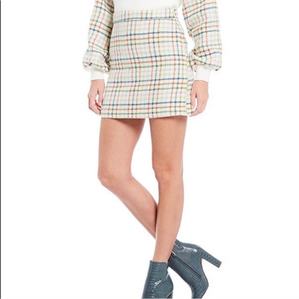 English Factory Plaid Skirt
